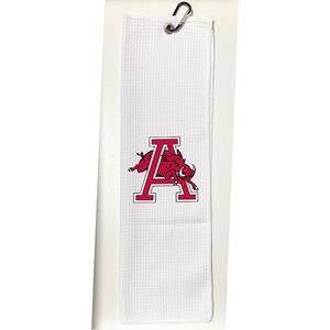 Arkansas Razorbacks Golf Towel 12x20 with Carabiner